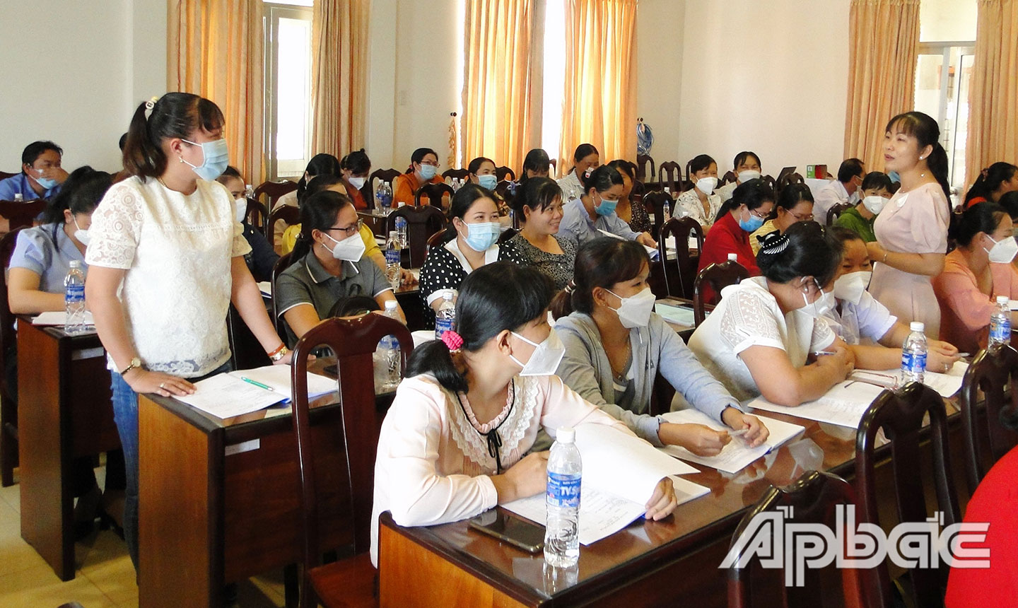 Quang cảnh lớp tập huấn tại CDC.