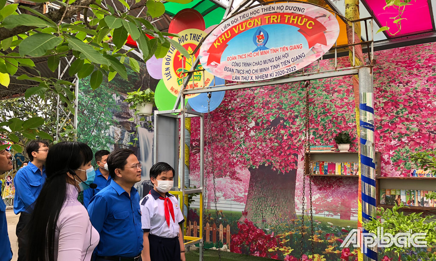 Mô hình “Khu vườn tri thức xanh trong trường học” tại Trường Tiểu học  Thiên Hộ Dương, TP. Mỹ Tho,