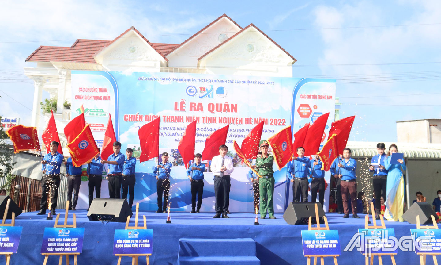  Lễ ra quân Chiến dịch “Thanh niên tình nguyện hè năm 2022” cấp tỉnh diễn ra vào ngày 2-6.