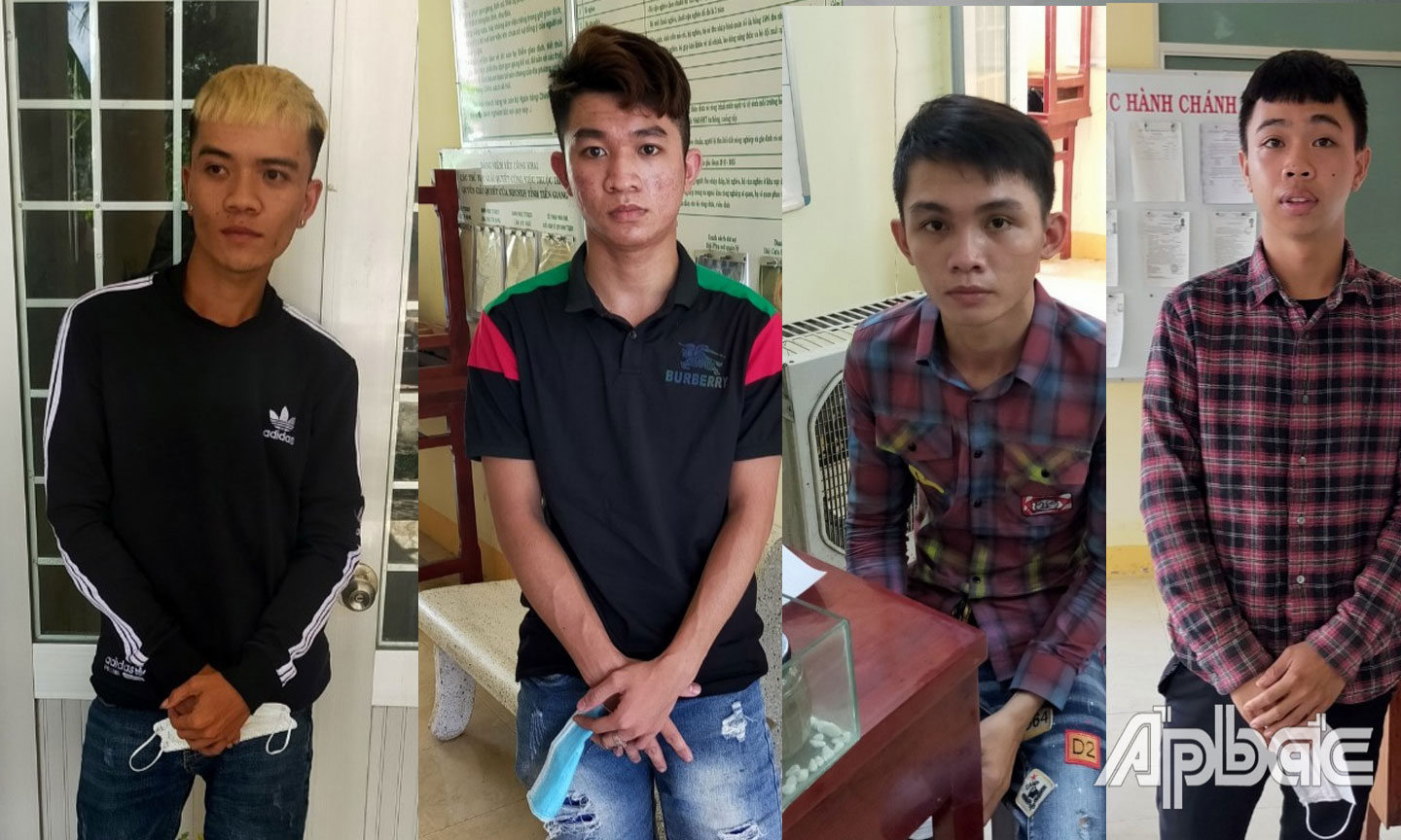 Các đối tượng tại cơ quan điều tra.