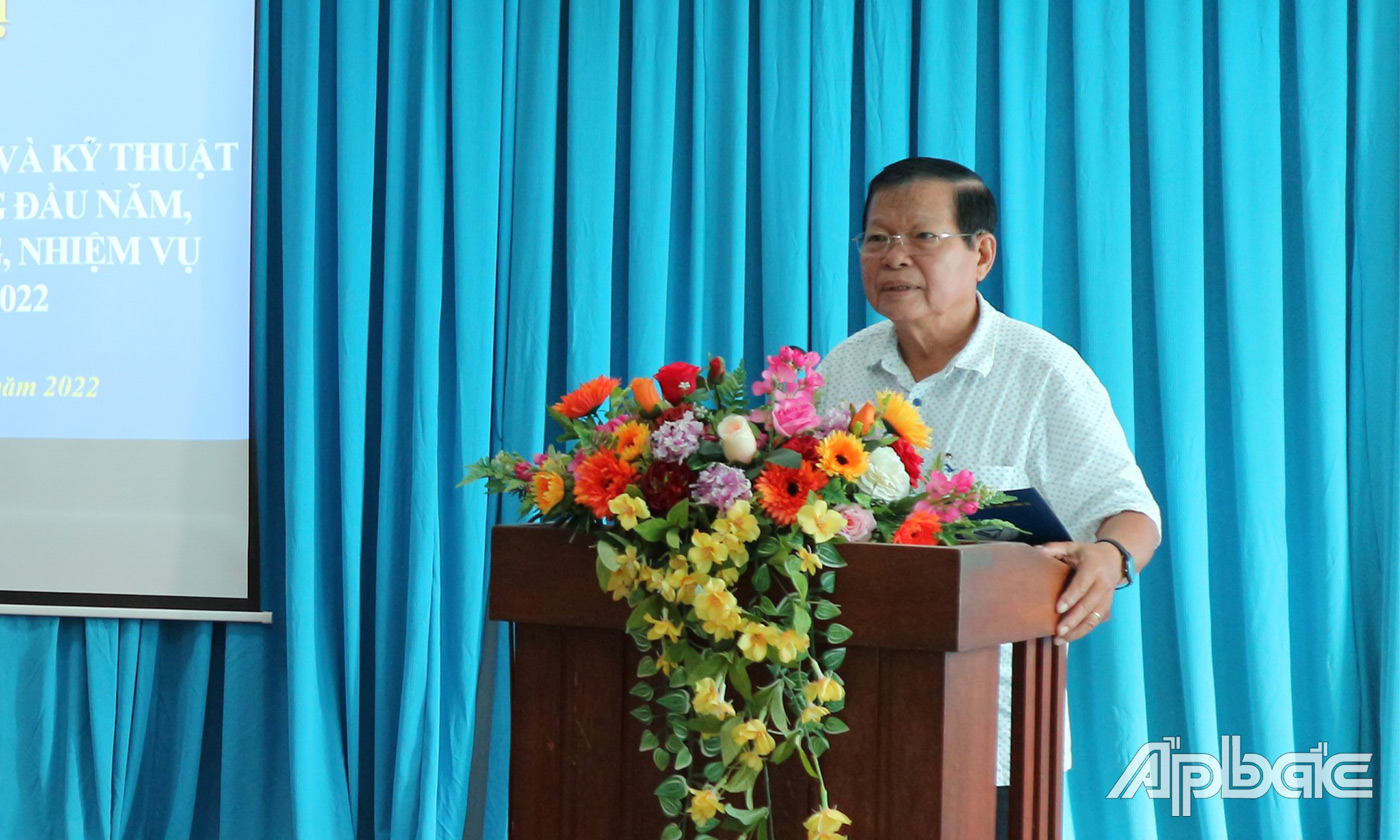 Lãnh đạo Liên hiệp Hội phát biểu tại hội nghị