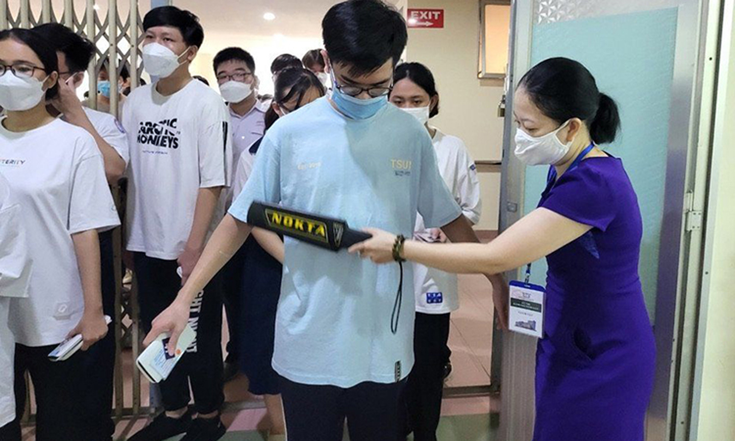 Thí sinh tham gia kỳ thi đánh giá năng lực tại Trường đại học Sư phạm TP Hồ Chí Minh năm 2022.