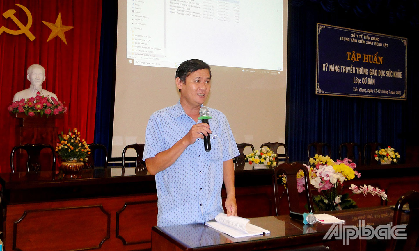 BSCKII Võ Thanh Nhơn, phát biểu.