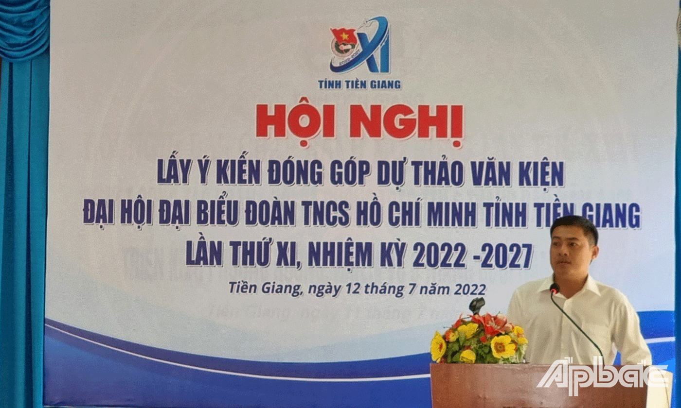 Đồng chí Nguyễn Quang Minh – Bí thư Tỉnh đoàn, Chủ tịch Hội đồng Đội tỉnh đã bày tỏ lòng biết ơn và nghiêm túc tiếp thu những đóng góp cụ thể,