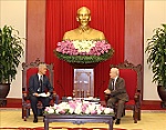 Tổng Bí thư Nguyễn Phú Trọng tiếp Bí thư Trung ương Đảng, Bí thư Thành ủy Vientiane