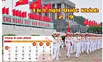 Thông báo thời gian nghỉ lễ, việc treo cờ Tổ quốc  nhân Quốc khánh 2-9 năm 2022