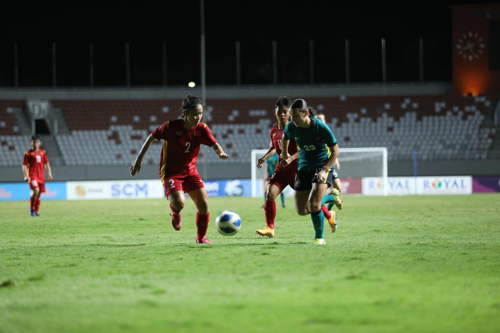 U18 nữ Việt Nam không thể tạo nên bất ngờ.