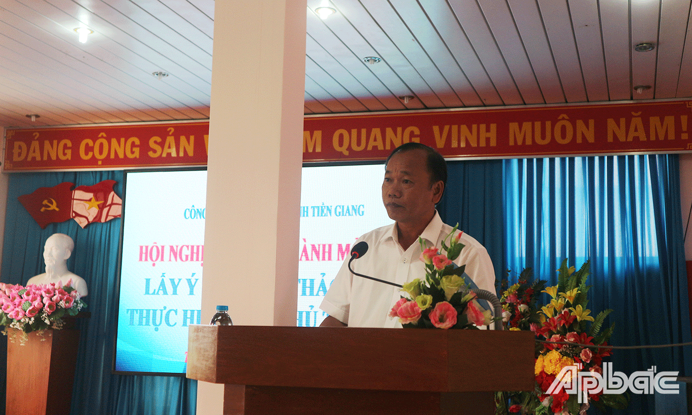 Đại biểu tham gia đóng góp ý kiến 