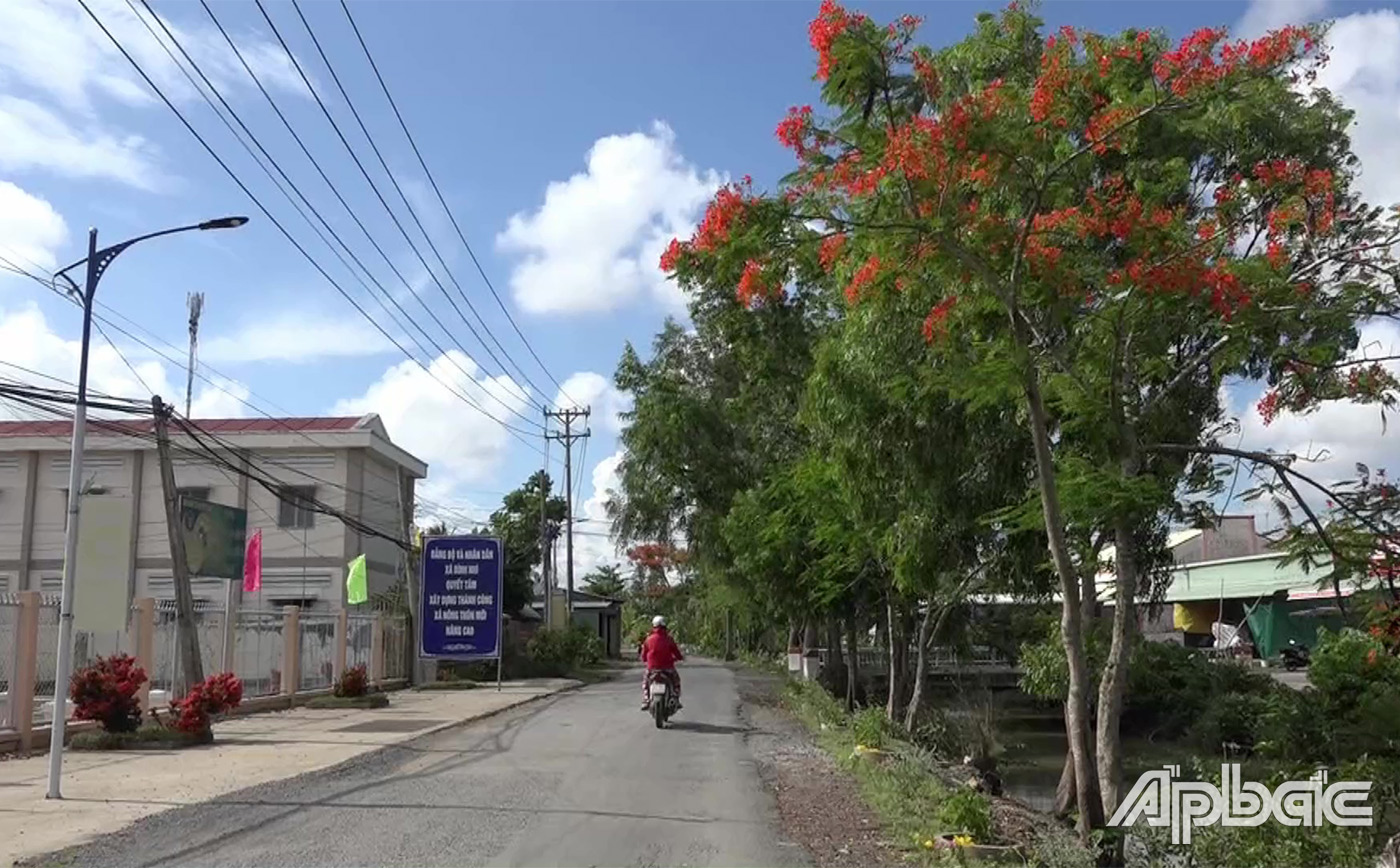 Nhiều tuyến đường giao thông nông thôn ở các xã nông thôn mới được đầu tư khang trang