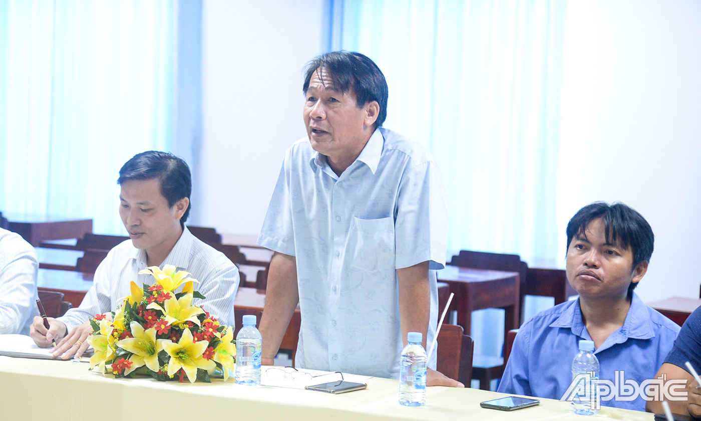 Các đơn vị, doanh nghiệp phát biểu ý kiến.