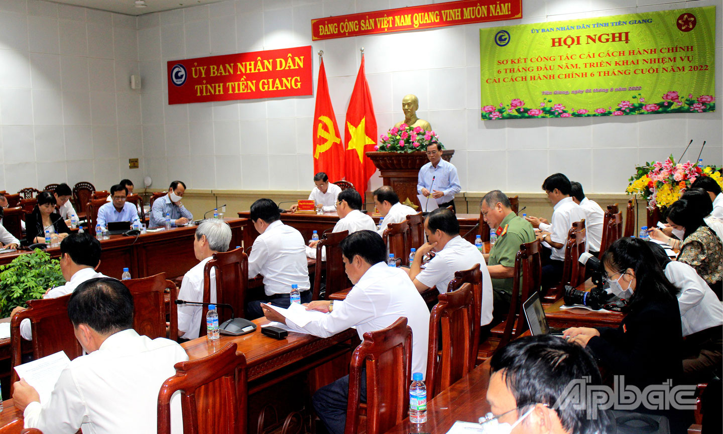 Tiền Giang đang nỗ lực tạo bước chuyển mới trong CCHC.