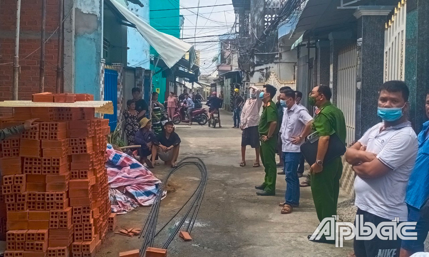 Hiện trường vụ việc.