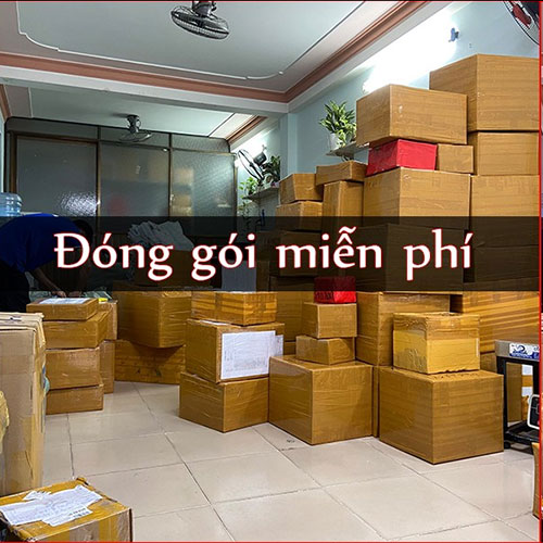 Hàng được đóng gói miễn phí tại kho.
