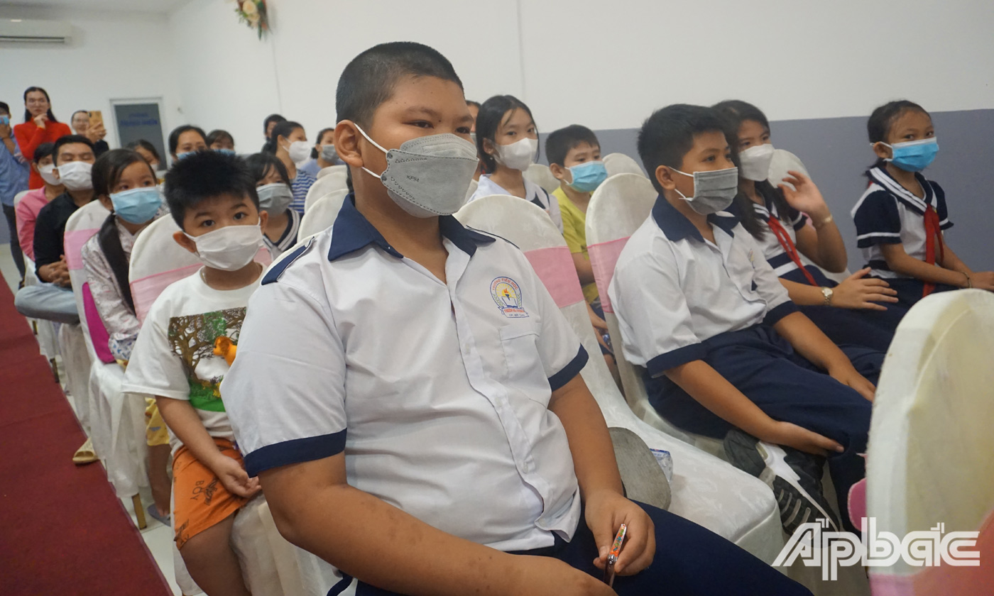 Hình ảnh các em học sinh tại chương trình 