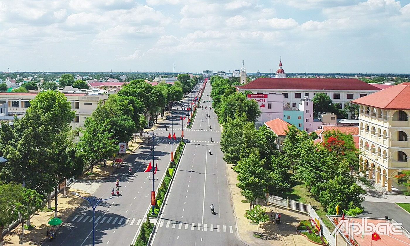 Một góc TP. Mỹ Tho.