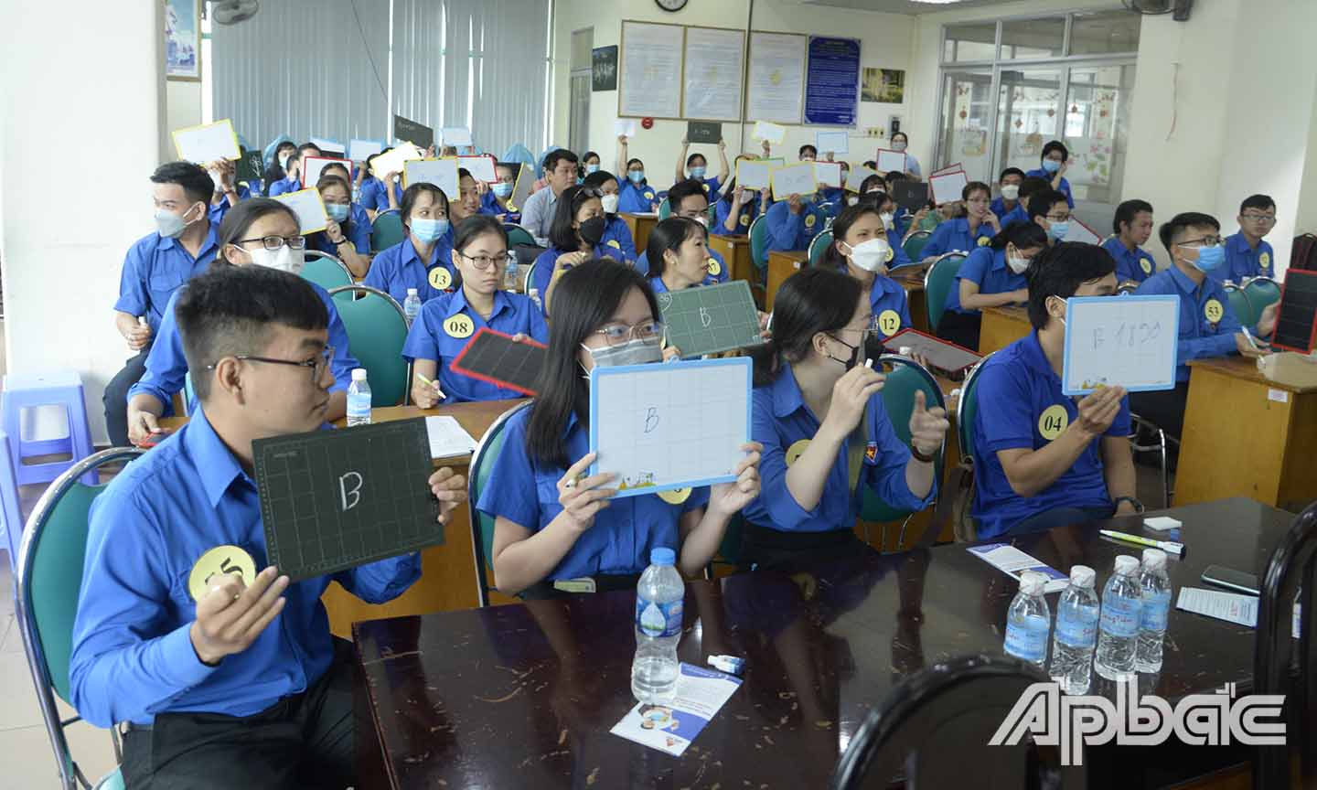 Các đoàn viên tham gia cuộc thi