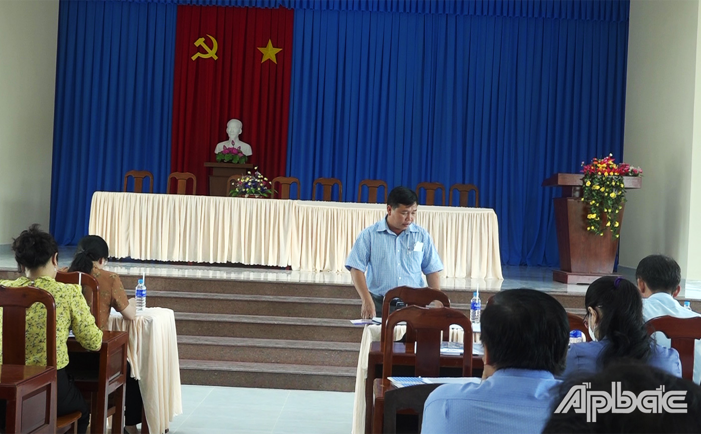 Lãnh đạo Ban pháp chế phát biểu tại buổi làm việc