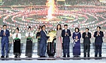 Lễ đón nhận Bằng của UNESCO ghi danh 'Nghệ thuật Xòe Thái' vào danh sách di sản văn hóa phi vật thể đại diện của nhân loại