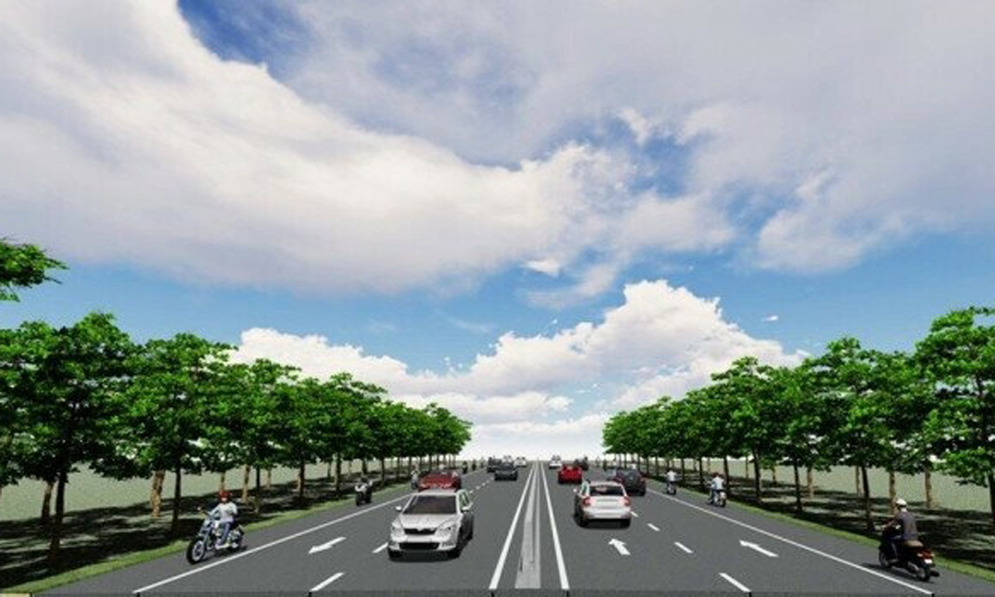 Phối cảnh tuyến đường ven biển miền Tây. (Ảnh: Báo Giao thông)