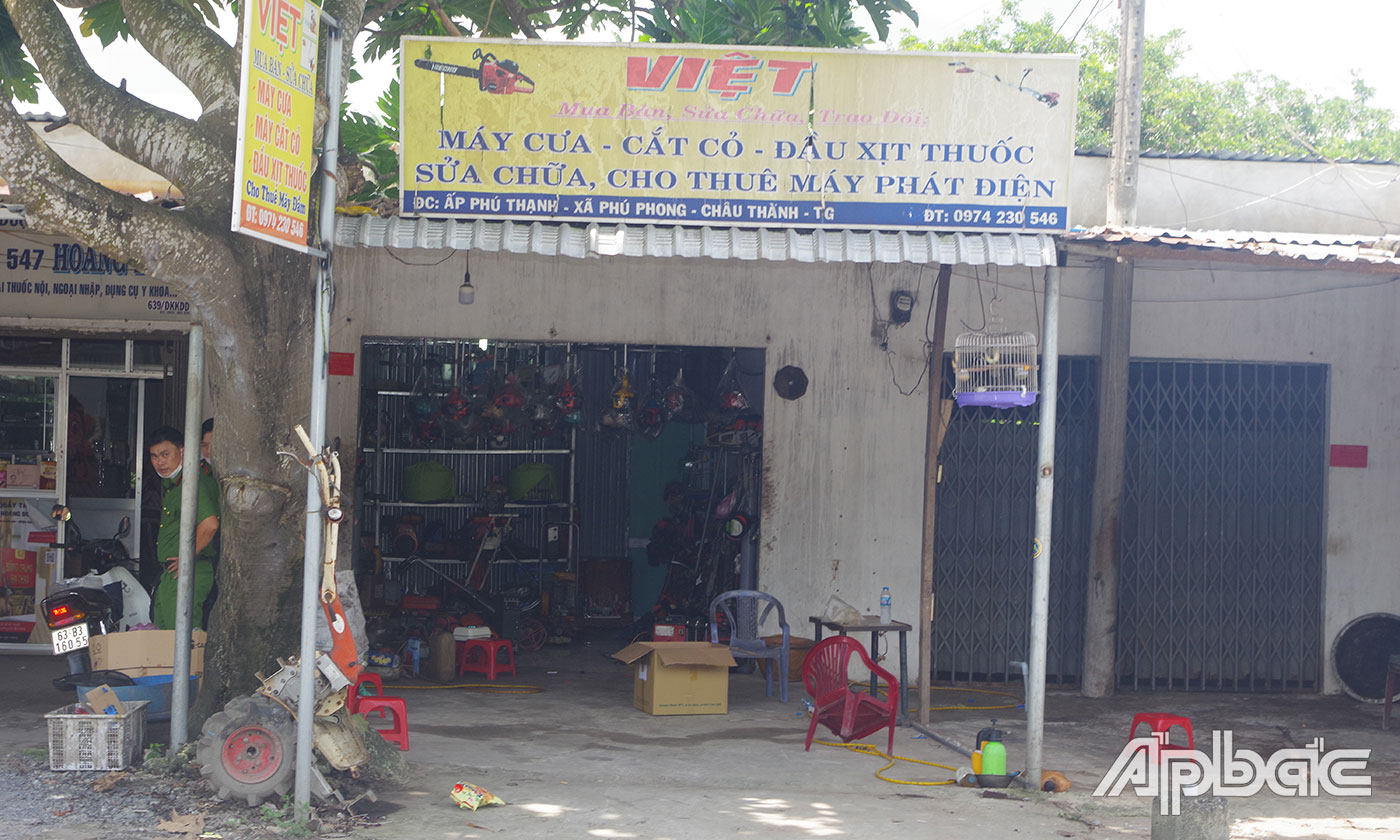 Hiện trường vụ án mạng.