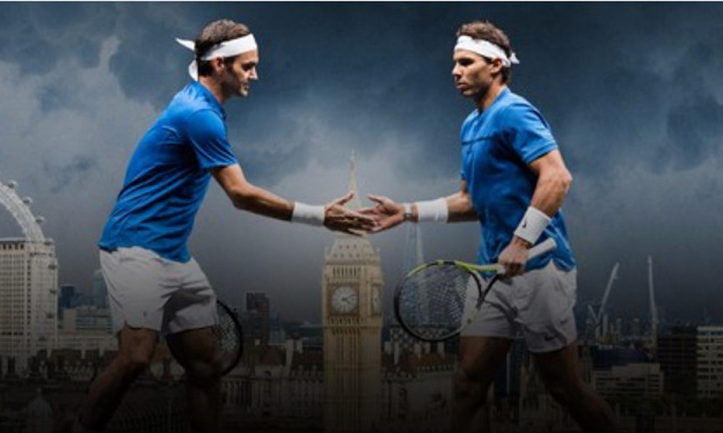 Federer sẽ đánh đôi với Nadal. Ảnh: LaverCup