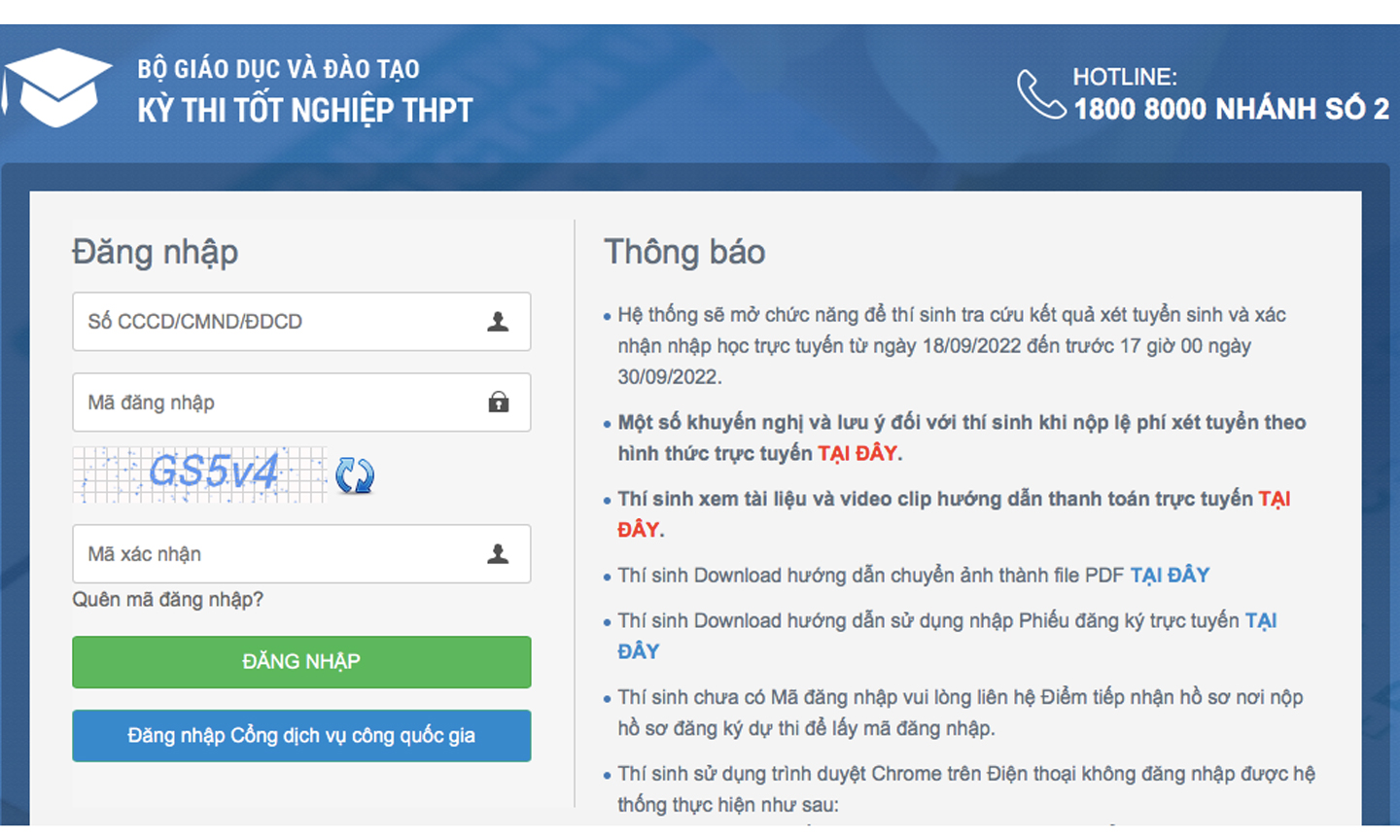 Thí sinh đăng nhập trên cổng thông tin thi và tuyển sinh của Bộ GD&ĐT để xác nhận nhập học trực tuyến. Ảnh minh họa: LV
