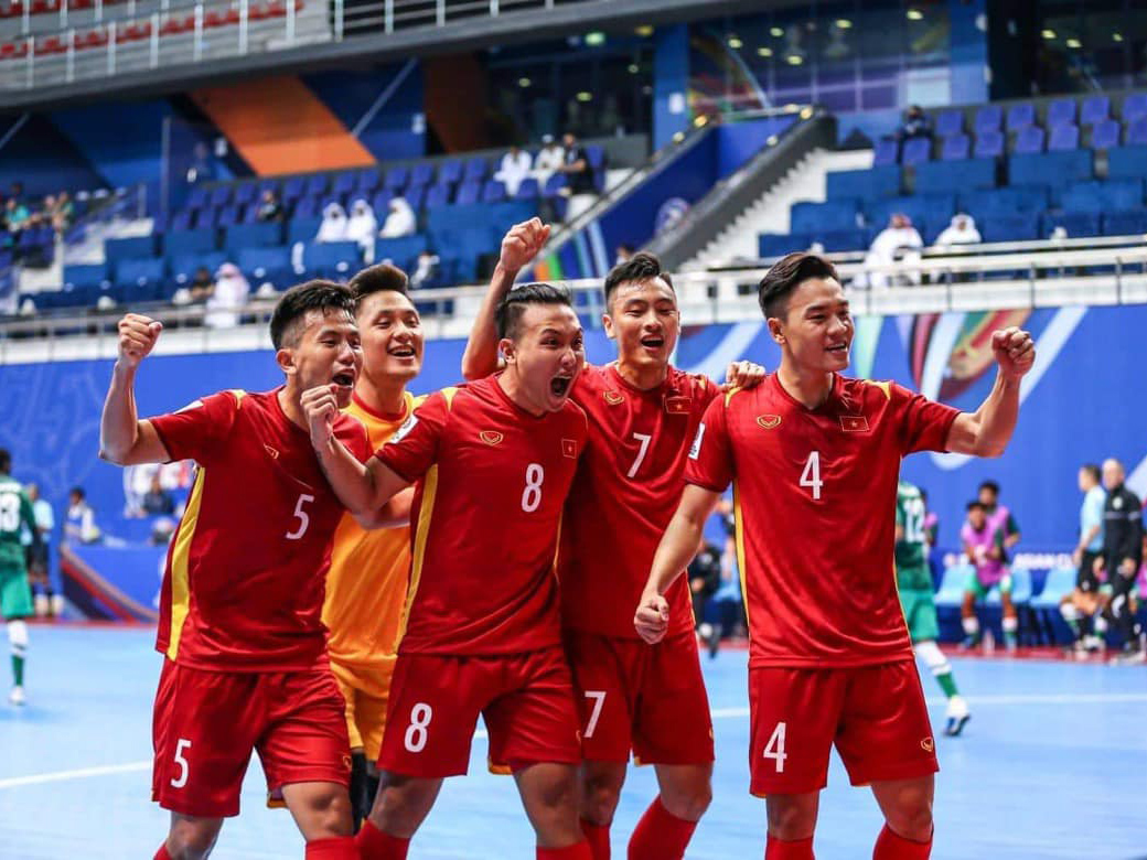 ĐT futsal Việt Nam thi đấu xuất sắc ở trận thứ 2 tại VCK futsal châu Á - Ảnh: AFC