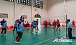 Huyện Cái Bè đoạt giải Nhất giải Bóng chuyền hơi nữ ngành Giáo dục