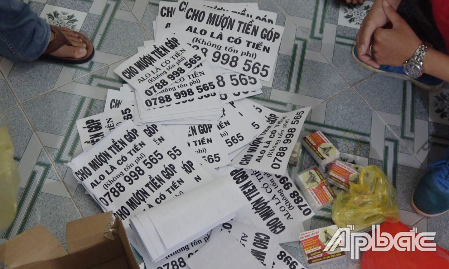 Tang vật thu tại nhà trọ.