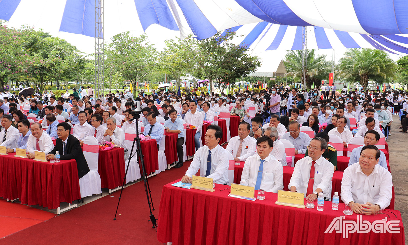 Quang cảnh buổi lễ khai giảng năm học mới 2022-2023.