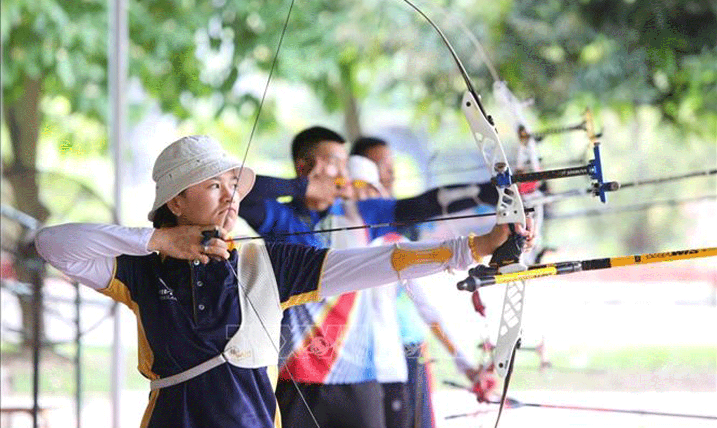 Bắn cung đã bị loại khỏi chương trình thi đấu chính thức của SEA Games 32. Ảnh: TTXVN