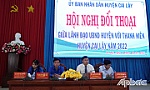 Lãnh đạo huyện Cai Lậy và TX. Gò Công đối thoại với thanh niên