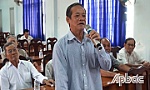 Cử tri xã Hậu Mỹ Bắc B và Hậu Thành kiến nghị nhiều vấn đề dân sinh
