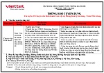 Thông báo tuyển dụng