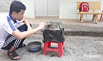 Chậu kiểng làm từ khẩu trang tái chế