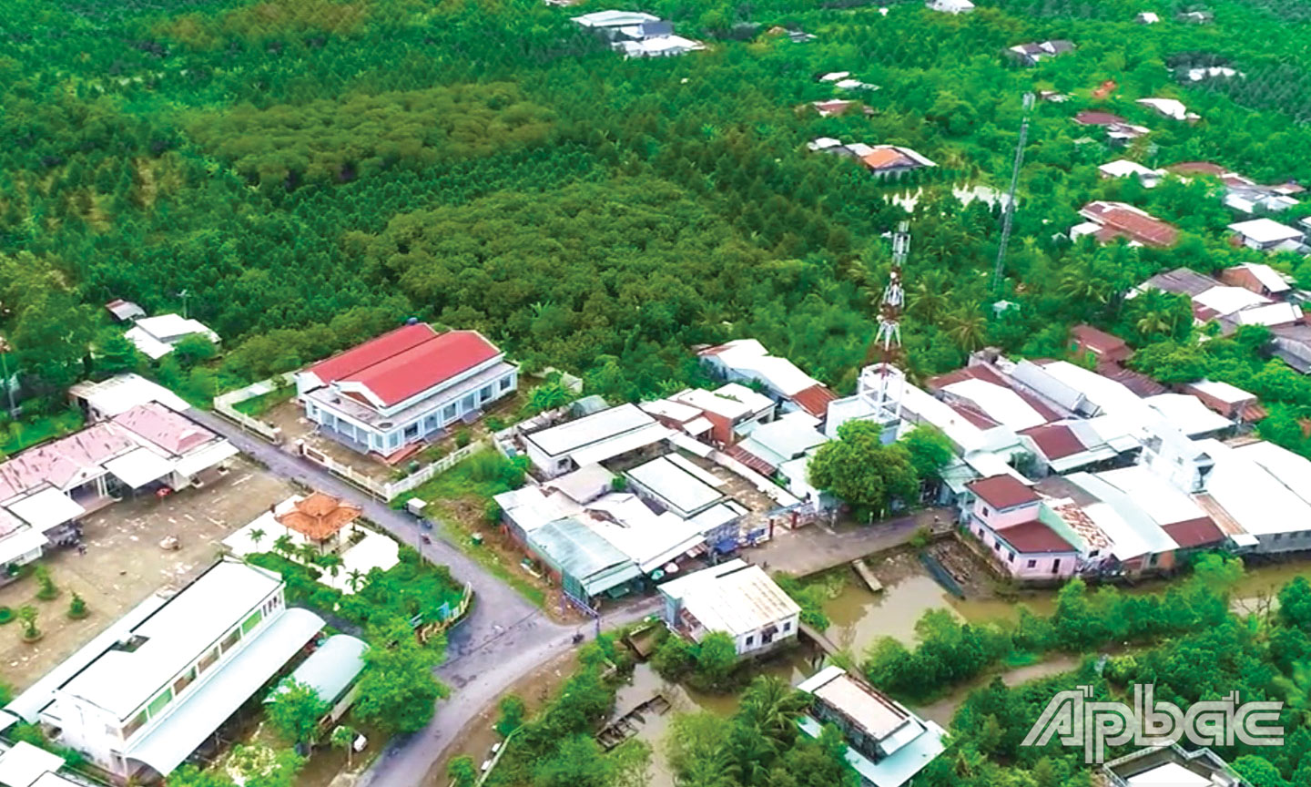 Một góc huyện Cai Lậy hôm nay.