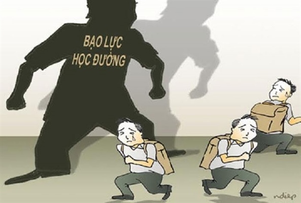 Bạo lực học đường. Ảnh: Báo Văn hóa. 