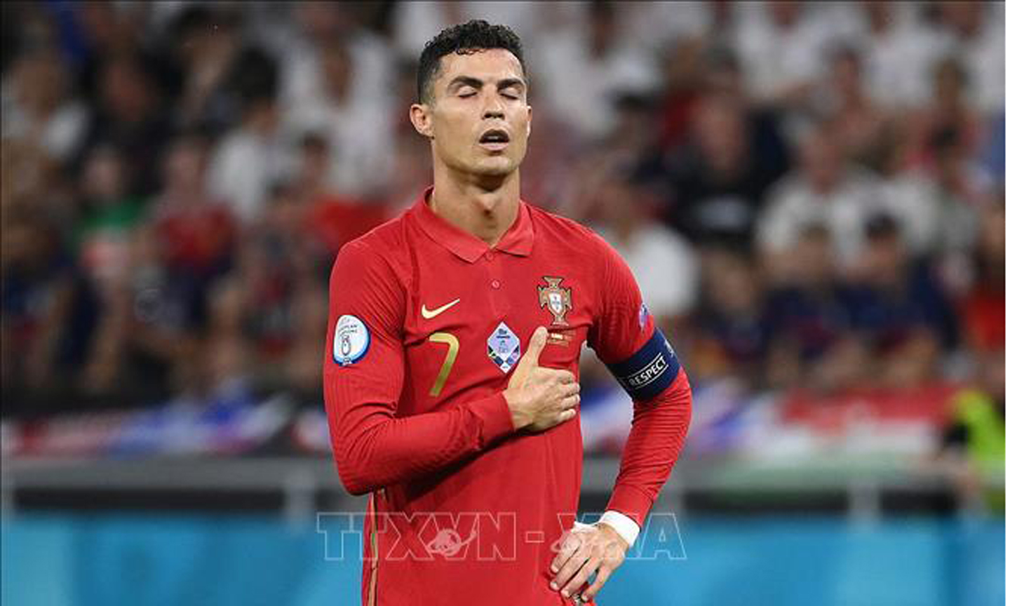 Tiền đạo Cristiano Ronaldo (Bồ Đào Nha). Ảnh: AFP/TTXVN