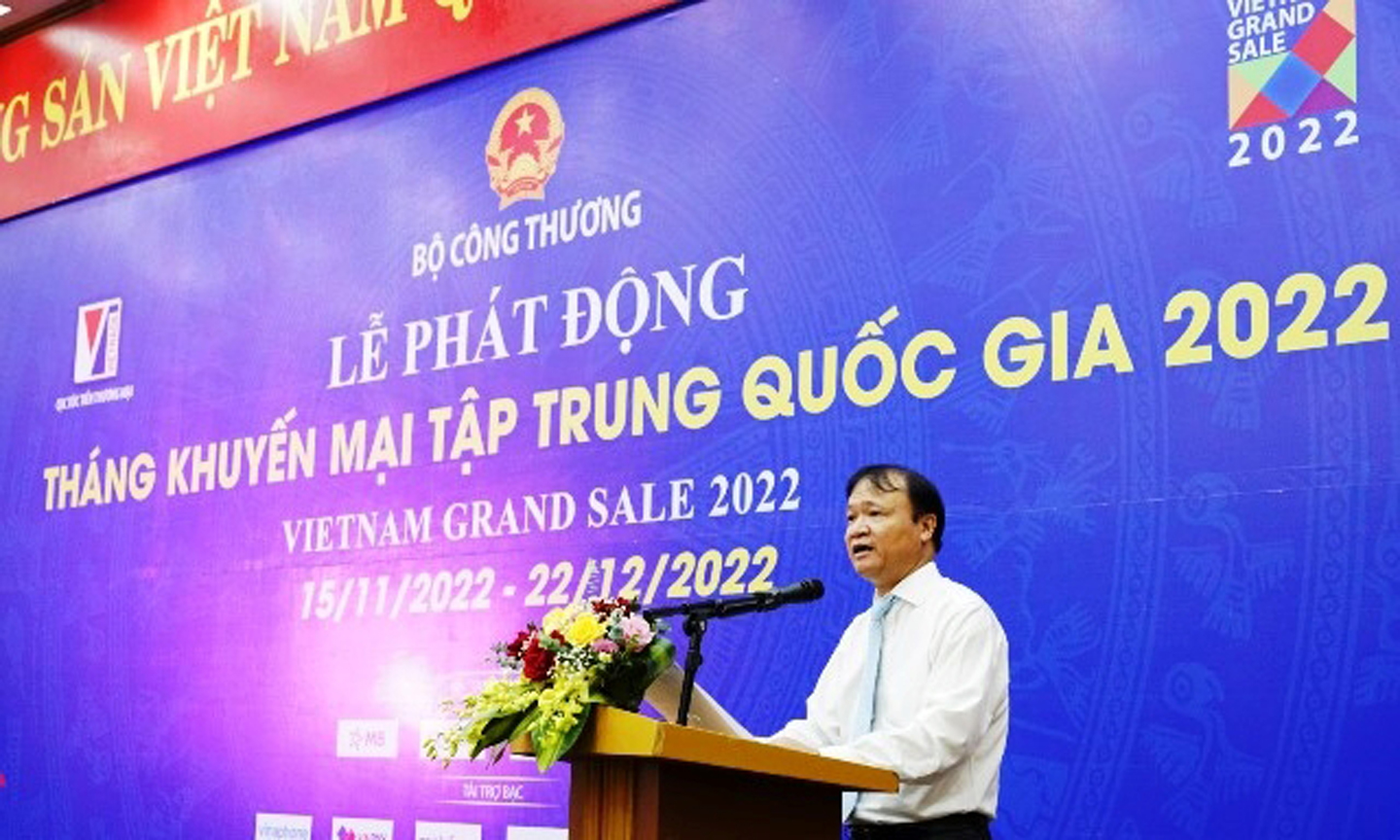 Thứ trưởng Bộ Công thương Đỗ Thắng Hải phát biểu tại buổi Lễ. 