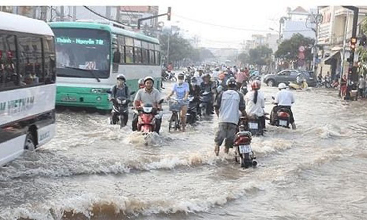 Trên đất liền sắp diễn ra một đợt mưa rất to. Ảnh minh họa
