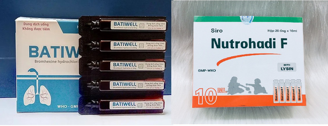 2 sản phẩm thuốc Batiwell và thuốc Nutrohadi F không đạt chất lượng.