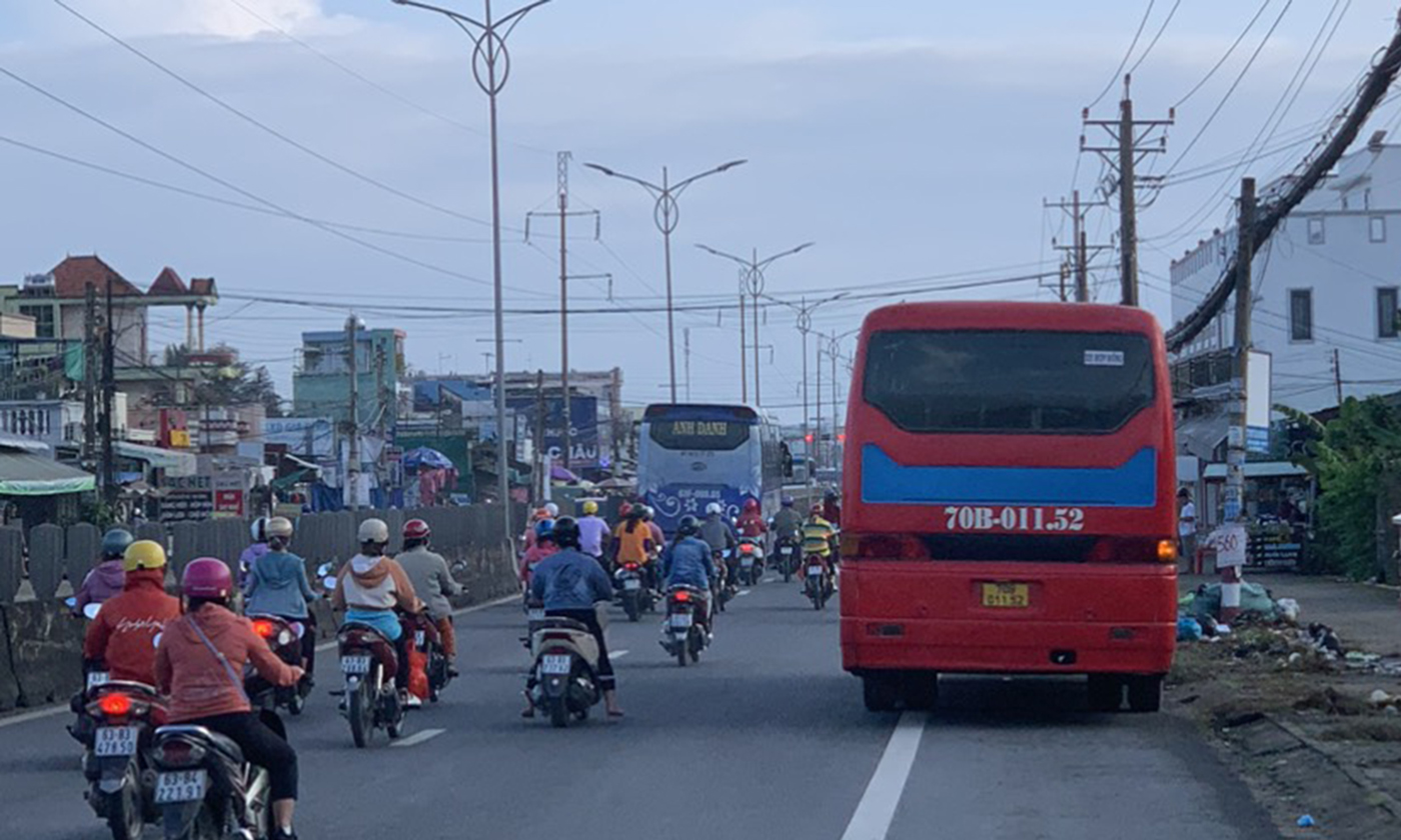 Hiện trường vụ tai nạn.