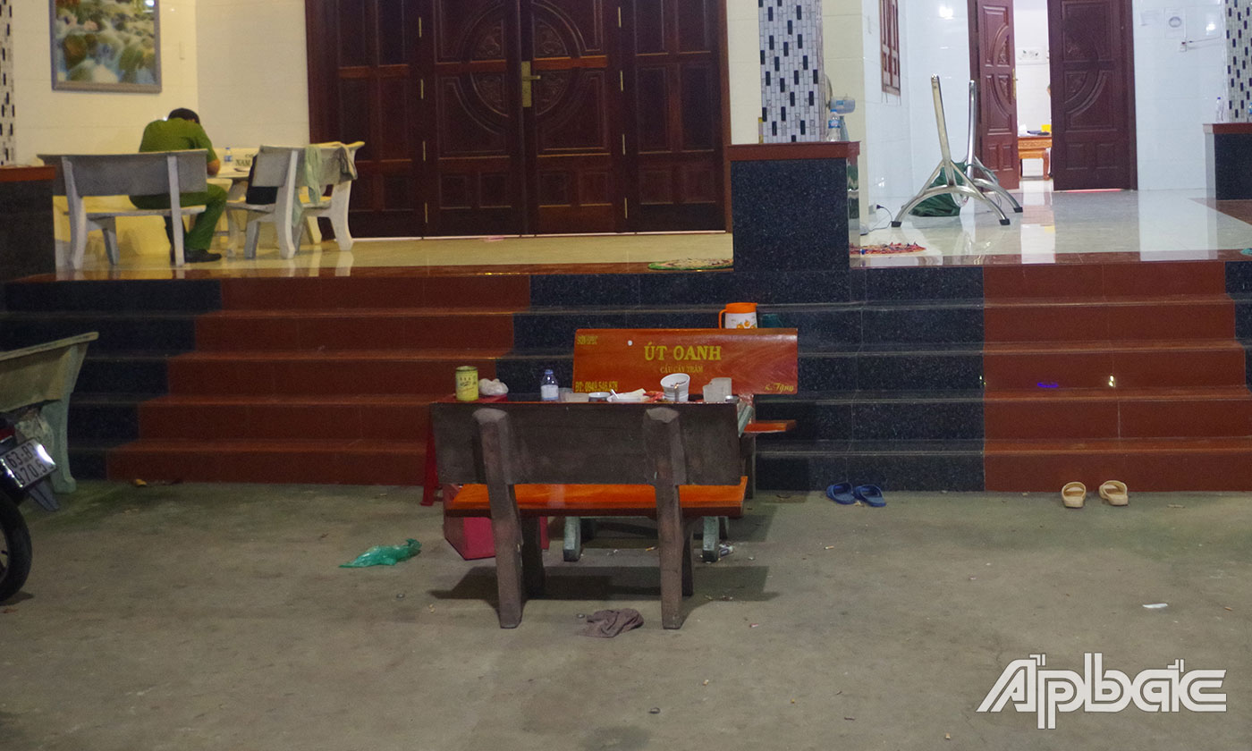 Hiện trường vụ án mạng.