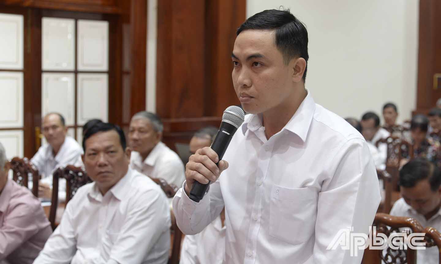 Nông dân đã đặt ra nhiều vấn đề tại Hội nghị.