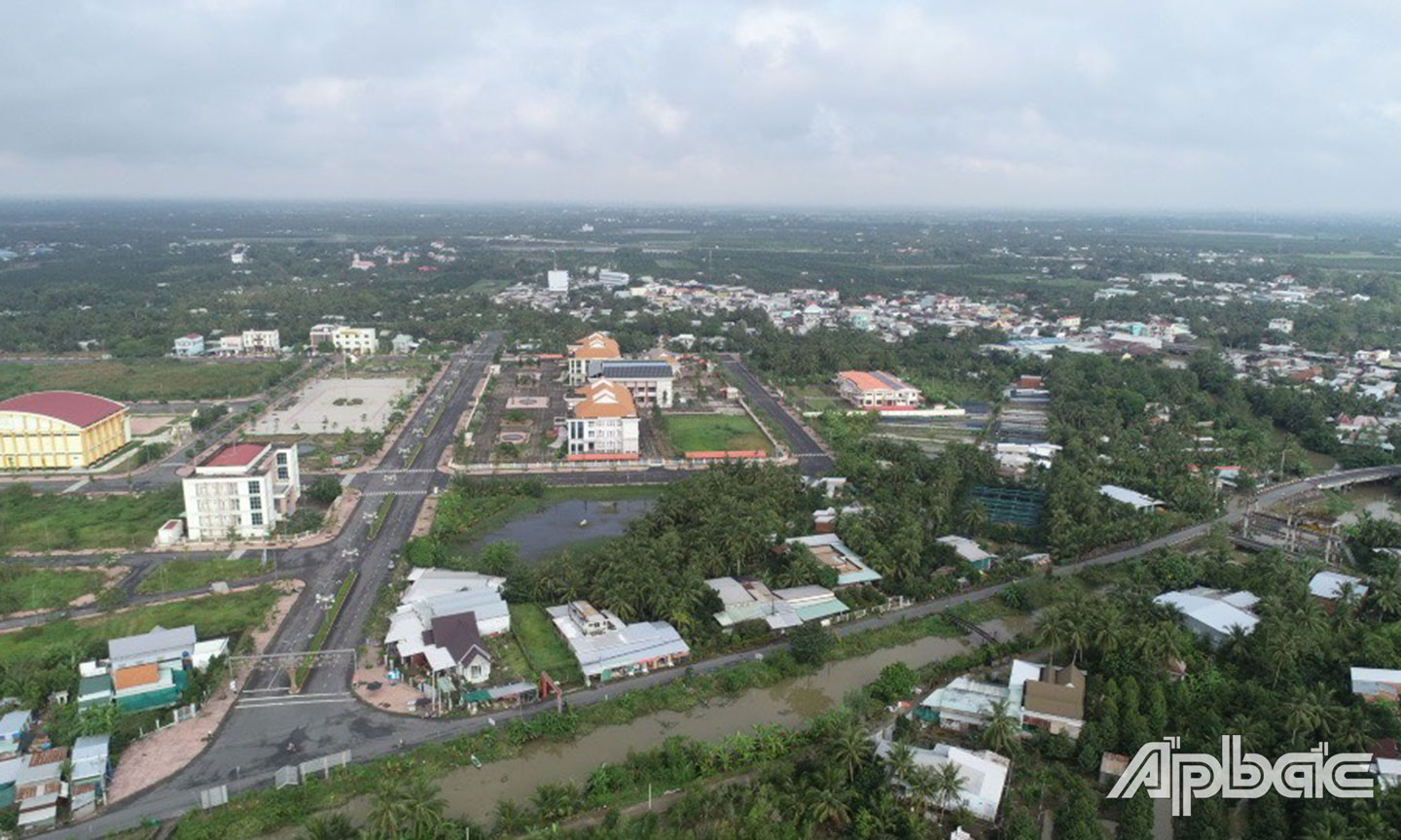 Một góc diện mạo thị trấn Bình Phú.