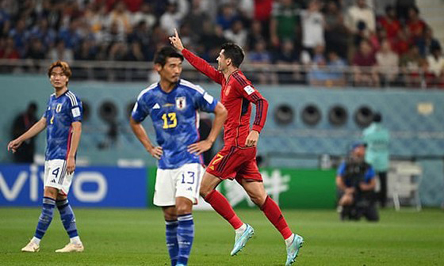 Morata ghi bàn mở tỷ số, nhưng Tây Ban Nha đã không bảo toàn được lợi thế đó.