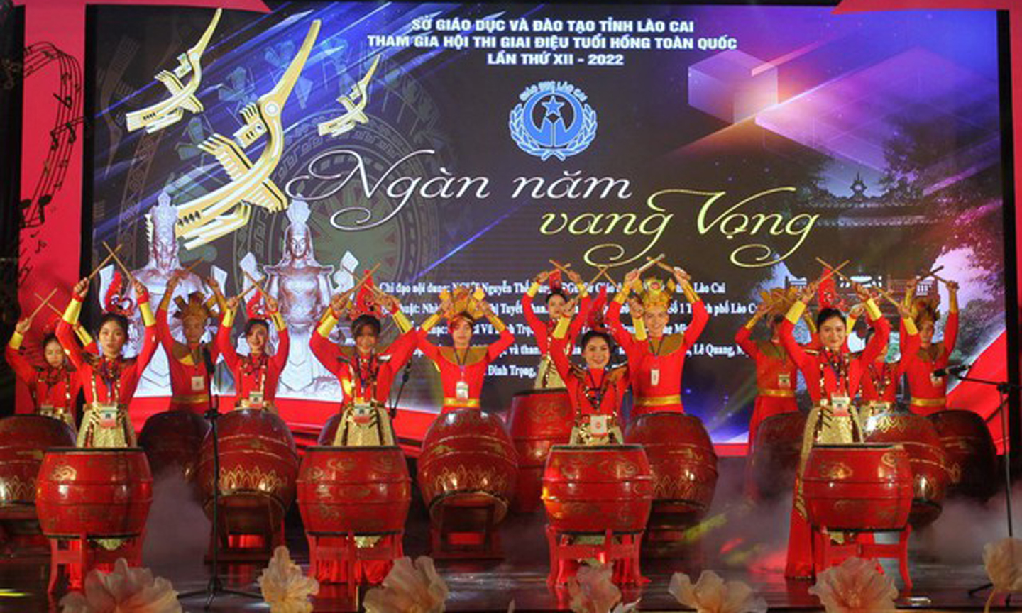 Tiết mục của đoàn Lào Cai - Ảnh: VGP/Nhật Nam