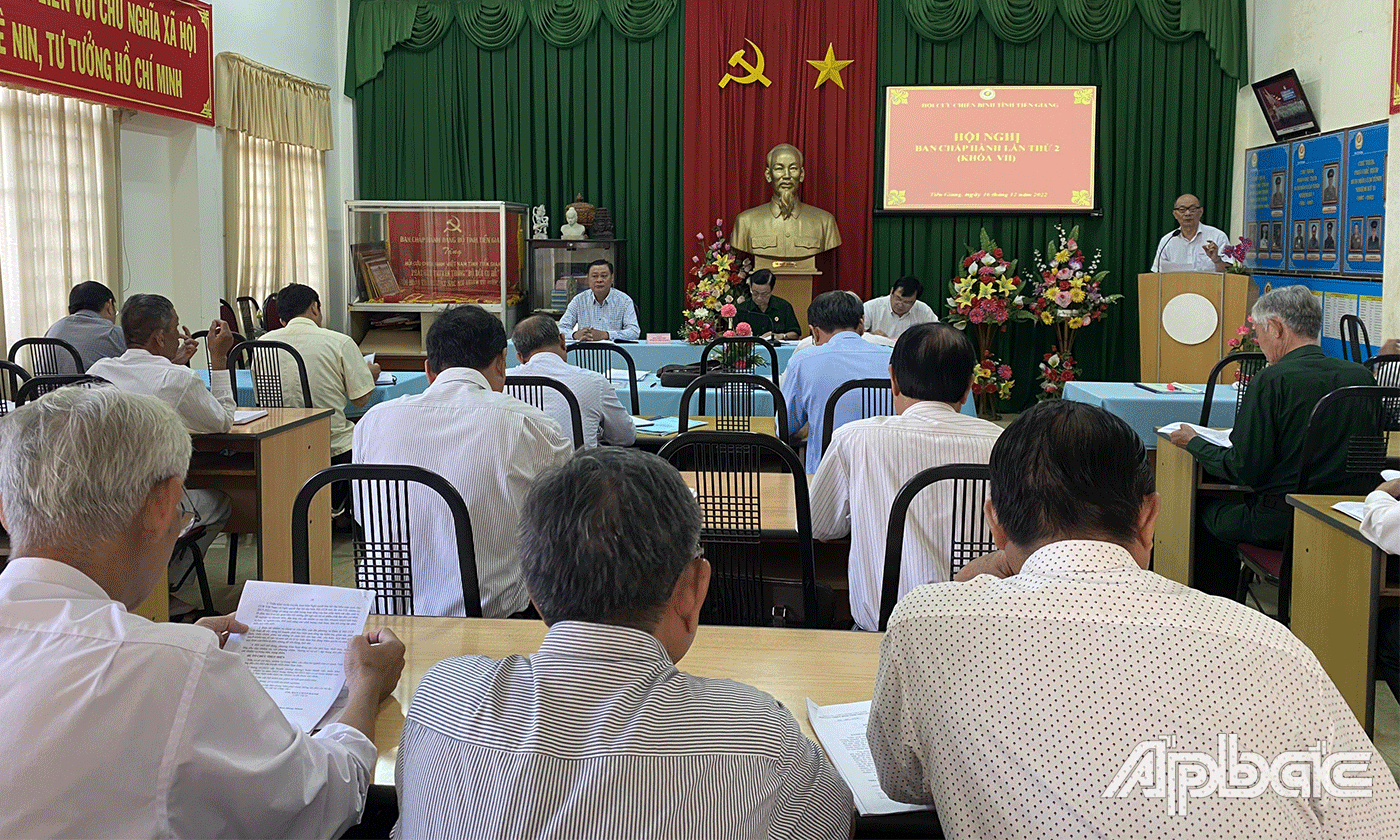 Hội nghị tổng kết công tác CCB năm 2022.