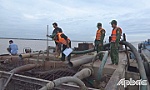 Phát hiện 7 phương tiện có hoạt động khai thác, vận chuyển cát trái phép