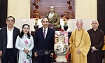 Chủ tịch nước thăm, chúc Tết Pháp chủ Giáo hội Phật giáo Việt Nam
